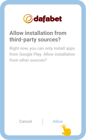 Enable installations from unknown sources
