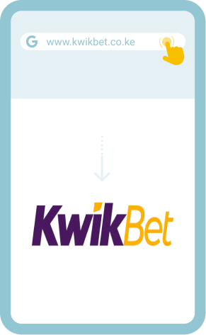 Access the Kwikbet website on your mobile device