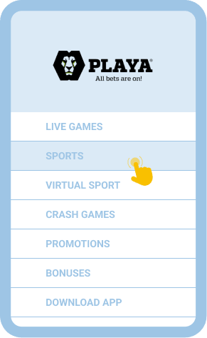 Start exploring available sports markets