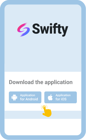 Download and install the Swifty Global app